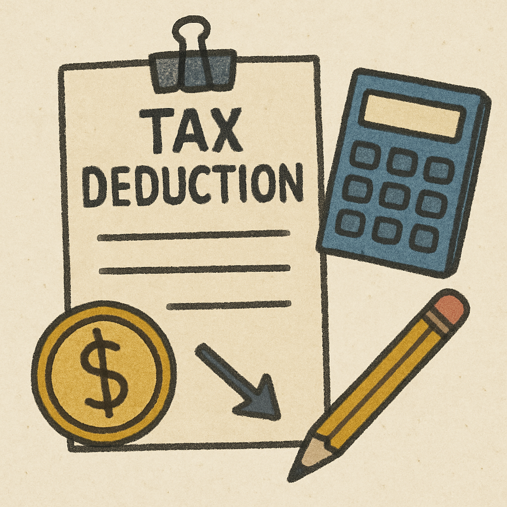 Tax deduction concept