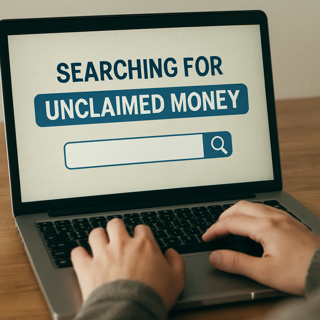 Searching for unclaimed money online